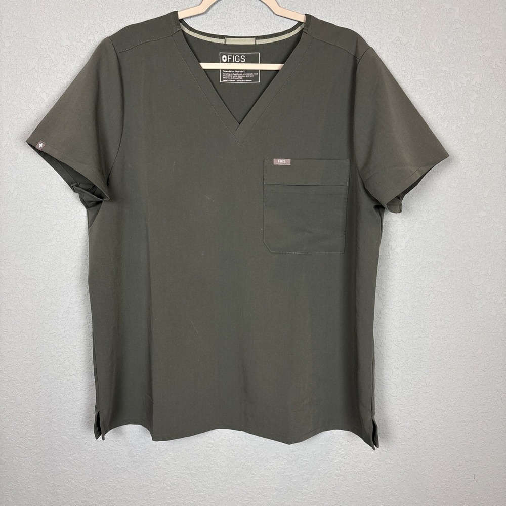 Figs Technical Collection Casma Women's XXL Graphite Gray V-Neck Scrub Top